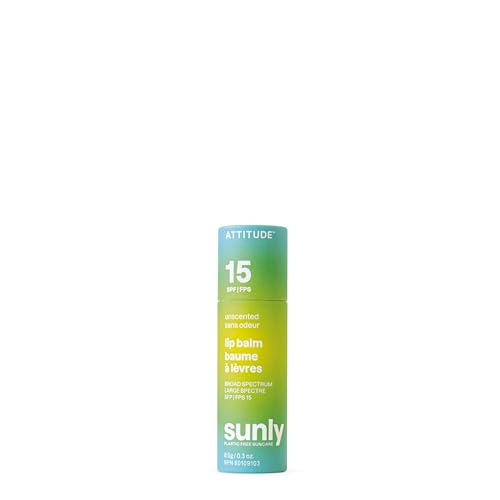 Attitude Unscented Lip Balm SPF 15, 0.3 oz