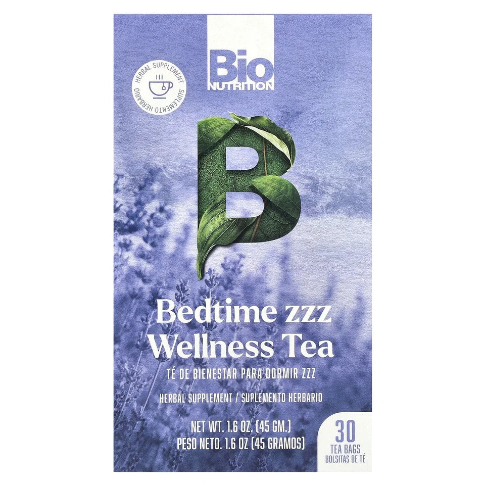 Bio Nutrition Bedtime Zzz Wellness Tea, 30 bags