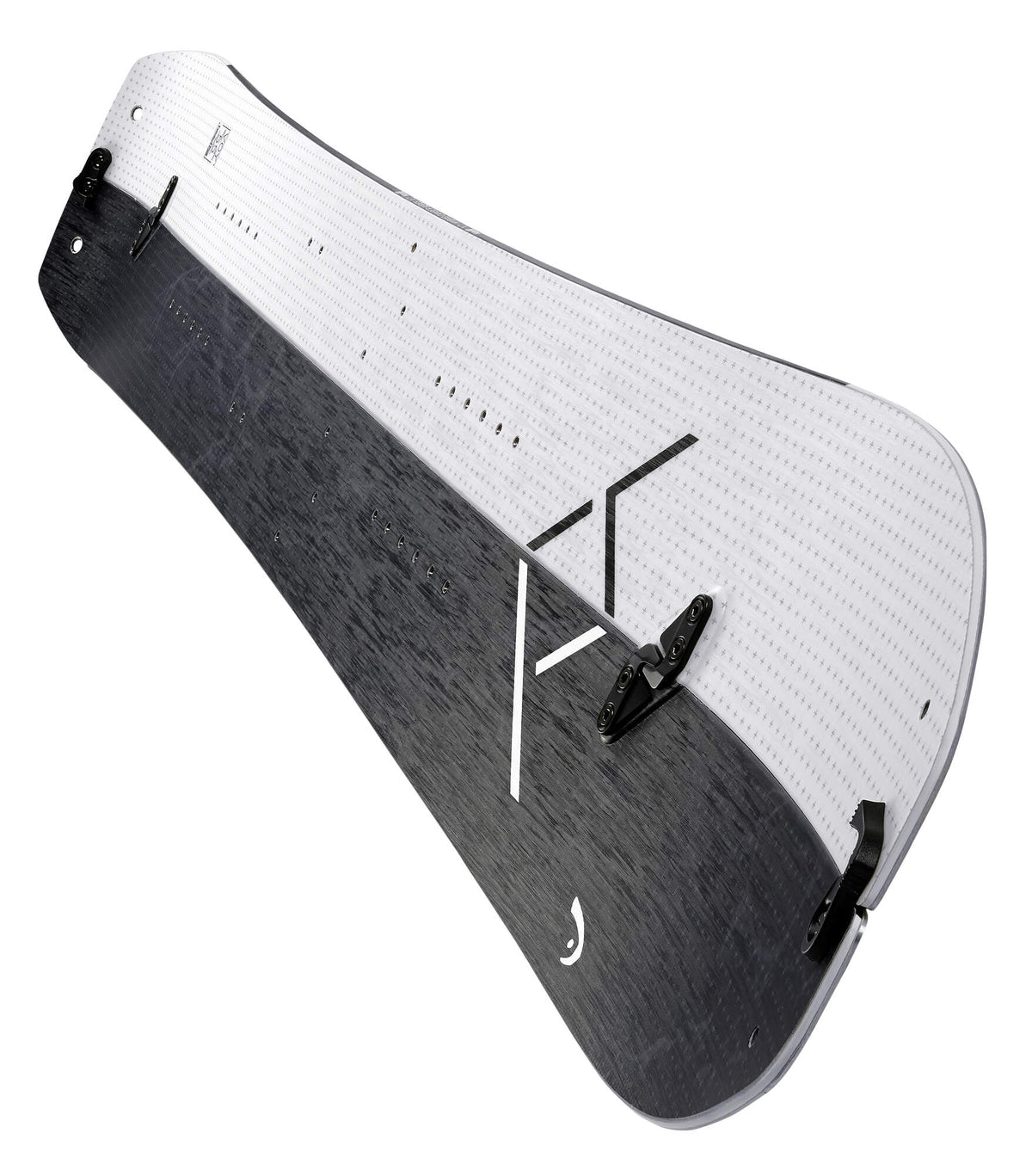 HEAD VOY Splitboard with Climbing Skins, 146 cm in White - angle view