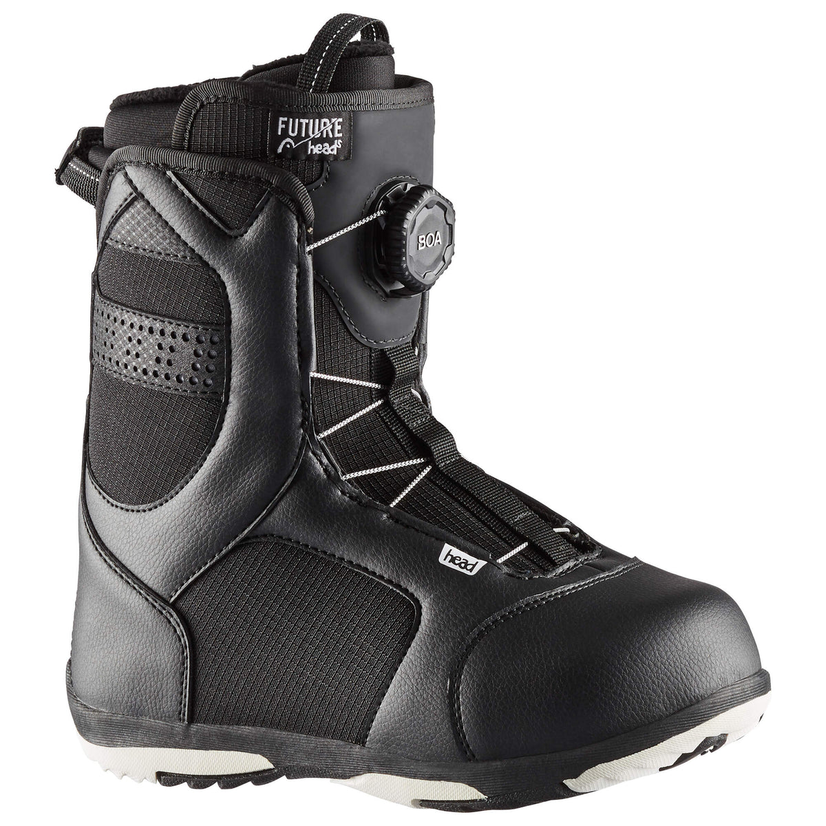 HEAD FH BOA Youth Snowboard Boots, Black, 25.5 in Black - side view