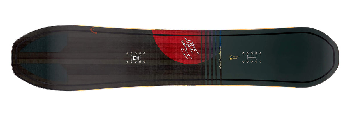 HEAD DAY LYT Powder Snowboard, Brown, 143 cm - top view