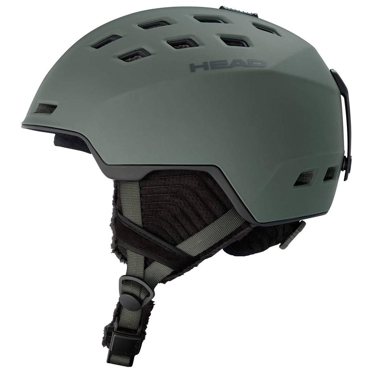 HEAD REV Ski Helmet, Night Green, Size XS/S in Night Green - side view