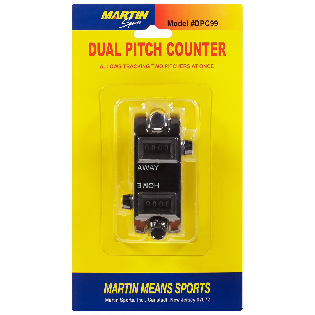 Martin Sports Dual Pitch Counter - Front View