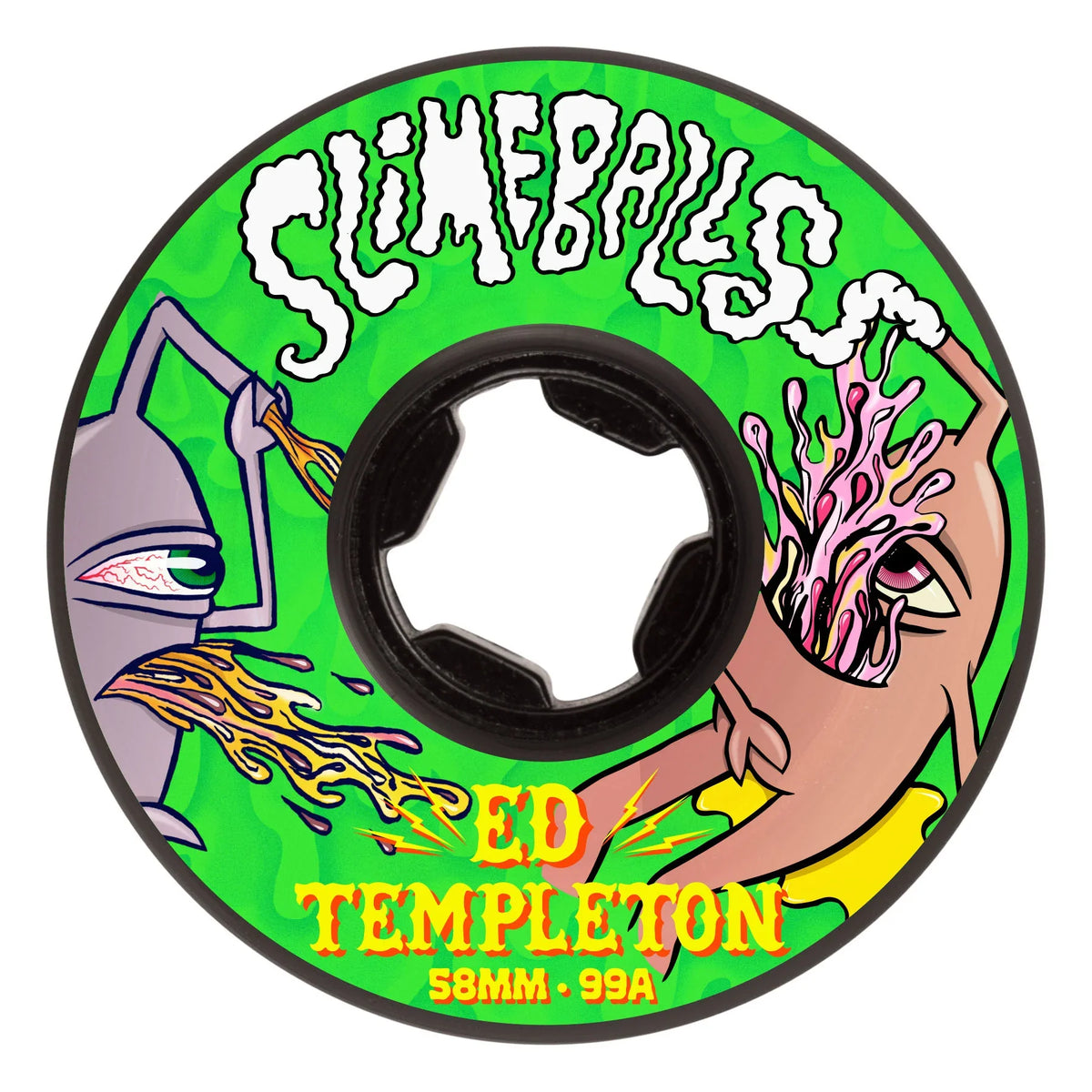 Slime Balls Ed Templeton Vomits Wheels 58mm 99a - Black (Set of 4)