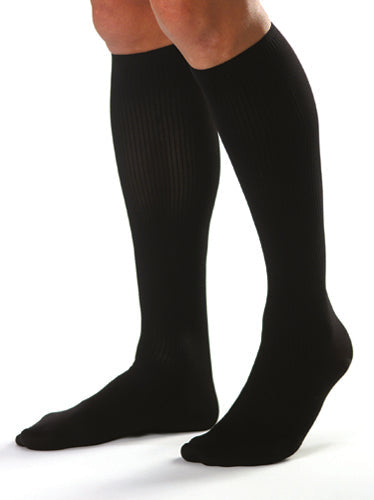 Jobst for Men 20-30 mmHg Knee-High Compression Socks - Black - Small