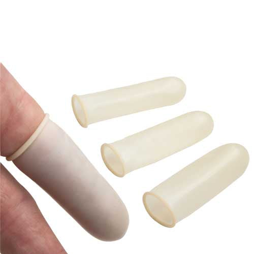 Latex Finger Cots - Medium, 144 Count Box - Smooth, Non-Sterile Protection
