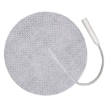 TENS/NMS/FES Electrodes, 2.75 in Round White Cloth, Self-Adhering & Reusable, 4 ct