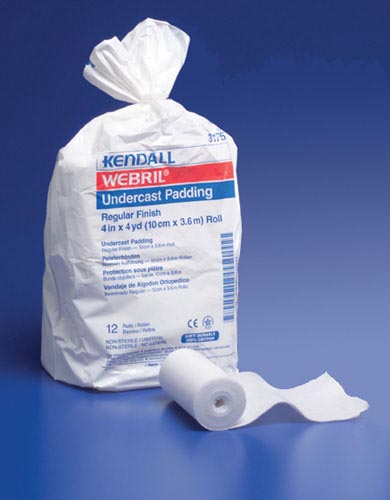 Webril 100% Cotton Undercast Padding - 6 in x 4 Yds Bg/6 - Soft Cushioning for Casting
