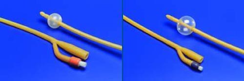 Kenguard Foley Catheter, 5cc 2-Way, 18 Fr, Silicone Coated, Box of 10