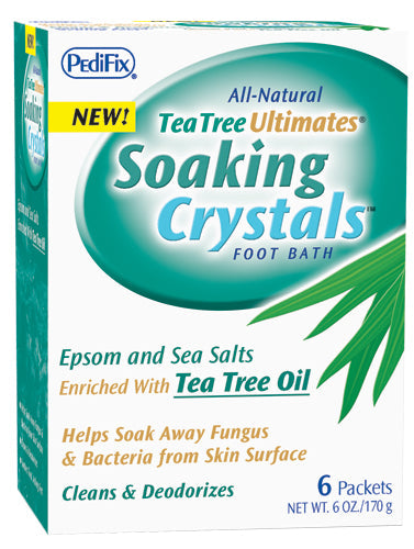 Tea Tree & Peppermint Foot Soak Crystals, 6 x 1 oz Packets