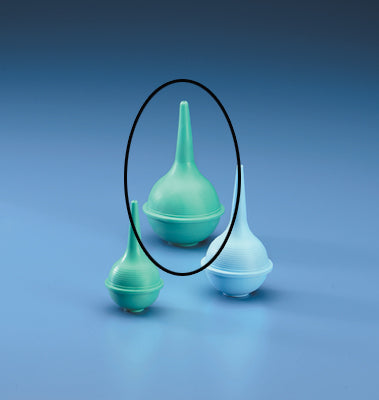3 oz. Green Ear Syringe Bulb - Enhanced Suction, Sterile Tapered Tip