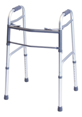 Lumex Lightweight Folding Walker with Dual Release, 300 lb Capacity