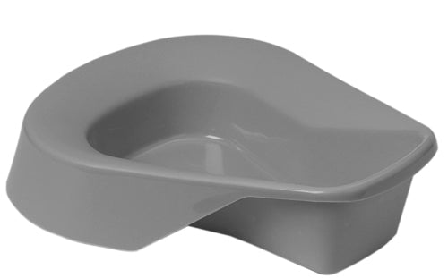 Disposable Bed Pan Graphite - Heavy Duty 250 lb Capacity - Stain & Crack Resistant