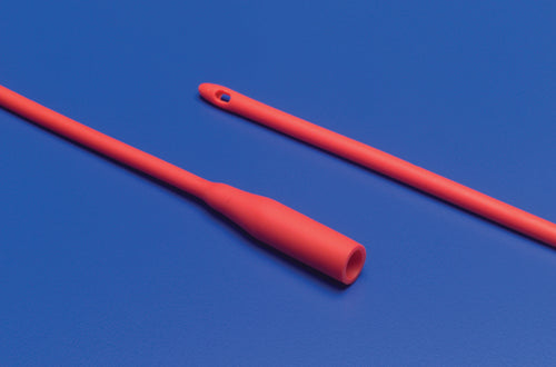 Red Rubber Robinson Catheters, 16Fr, Two Eyes, Radiopaque, 10 ct