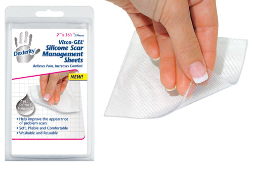 Reusable Self-Adhesive Silicone Scar Sheets, 2.5 x 3 in (Case of 2)