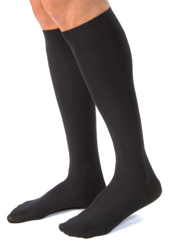 Jobst for Men Casual 20-30 mmHg Compression Socks - Medium Black