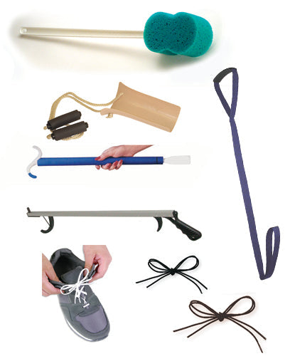 8-Piece Hip Kit with 26" Reacher - Dressing & Bathing Assistance