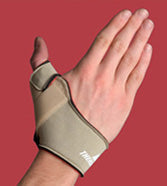 Flexible Thumb Splint - Left Hand, Large, Beige - CMC Joint Support 7.75-8.75 inch