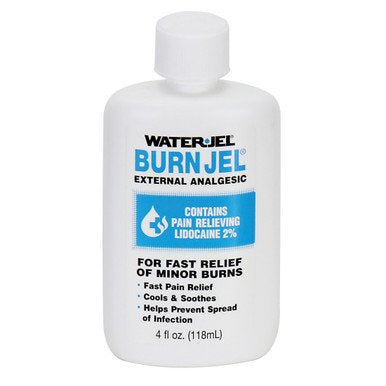 Water Jel Burn Relief Gel with Lidocaine, 4 oz Squeeze Bottle (Pack of 3)