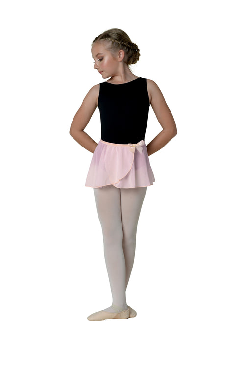 DanzNMotion Child Mock Wrap Georgette Skirt