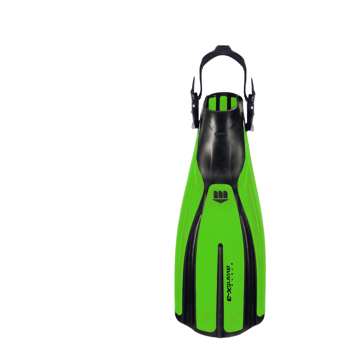 Mares Plana Avanti X3 Diving Fins in Lime - front view