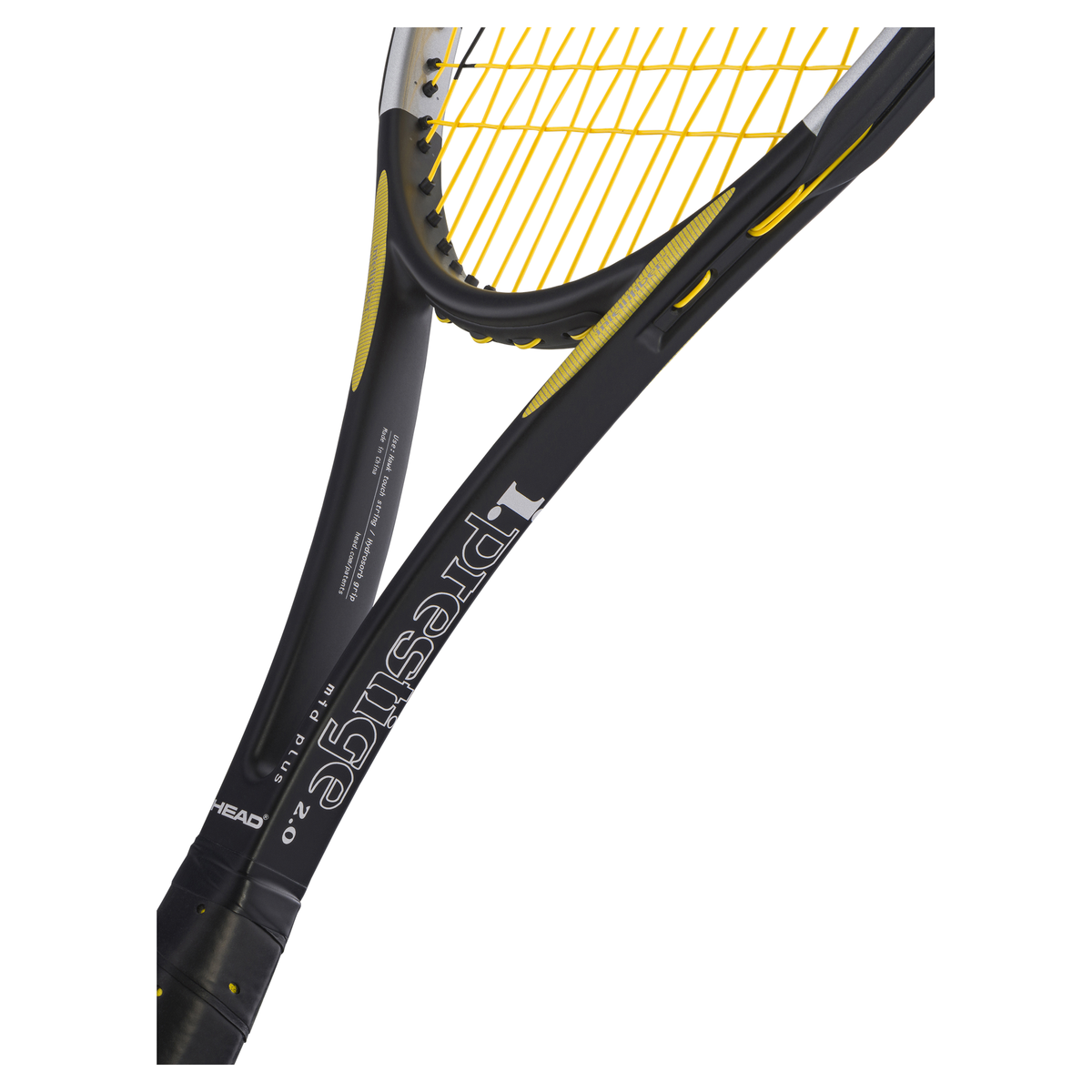 HEAD iPrestige MP 2.0 2026 Tennis Racquet in Black/Gold - throat detail