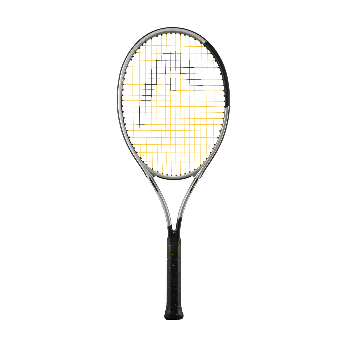 HEAD Prestige MP Limited 2026 Tennis Racquet in Silver/Black - angled front view