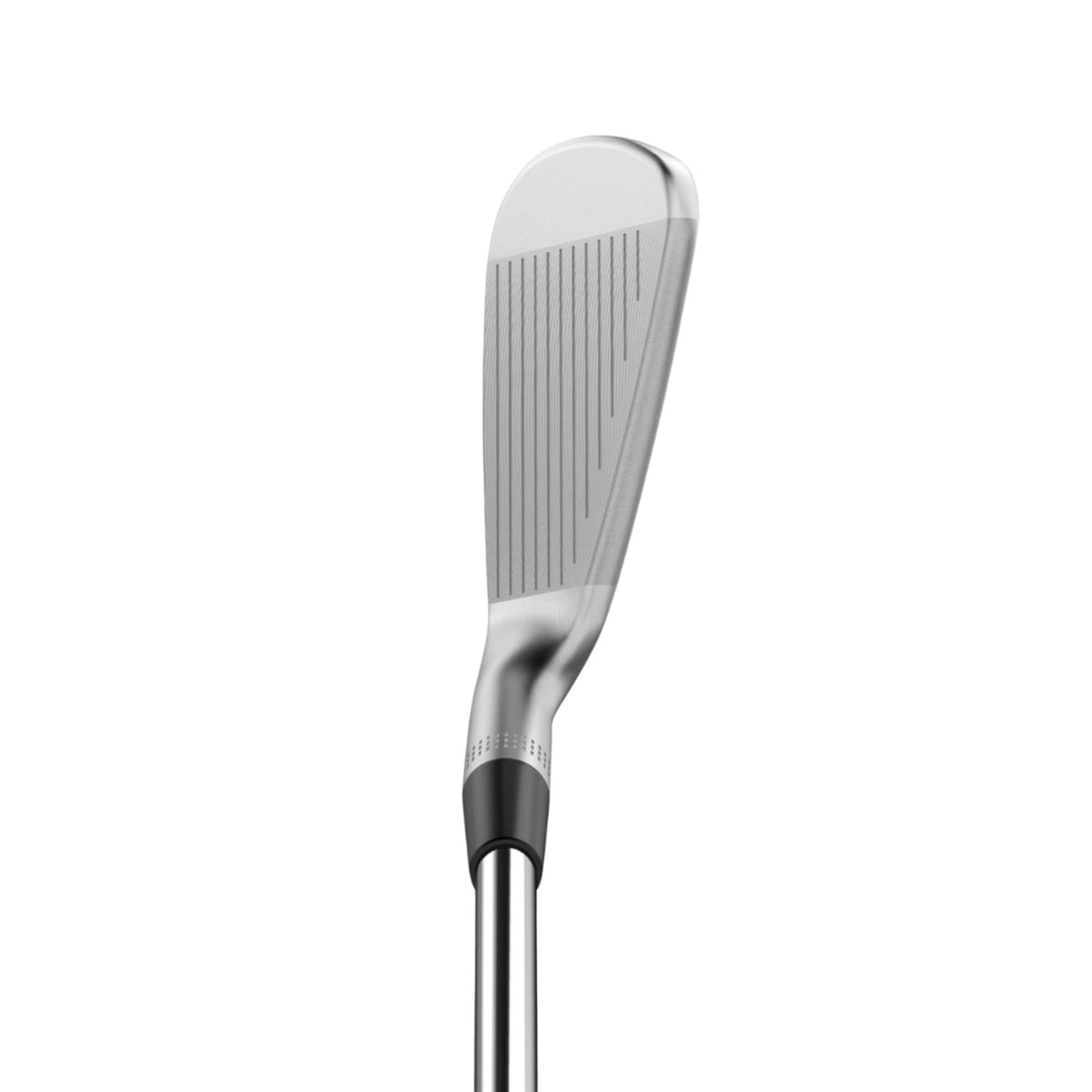 Wilson Golf Staff Model CB iron featuring a forged cavity-back design with a satin chrome finish for added forgiveness and precision shot control.