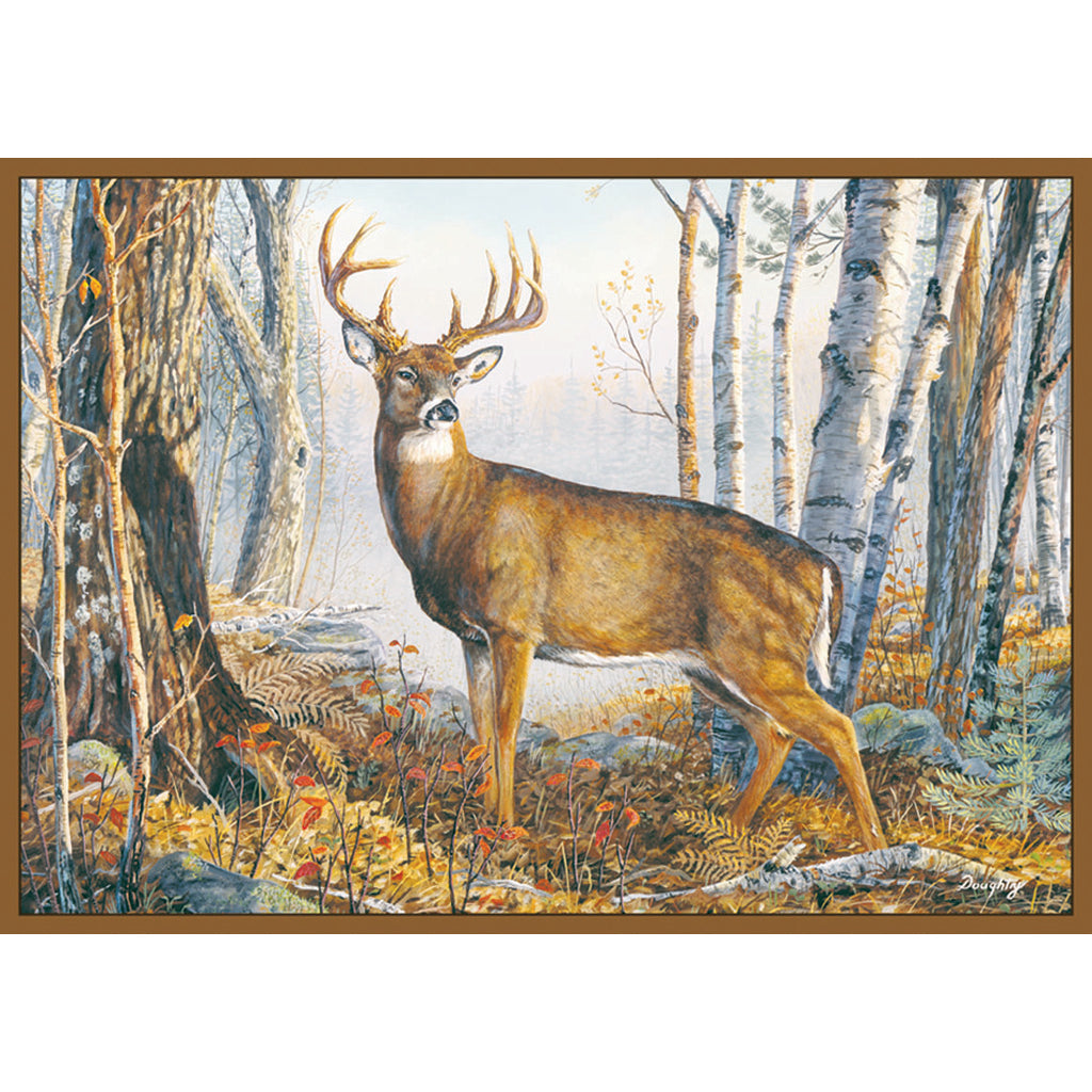 Custom Printed Rugs Custom Printed Rug in Whitetail Deer - Front View