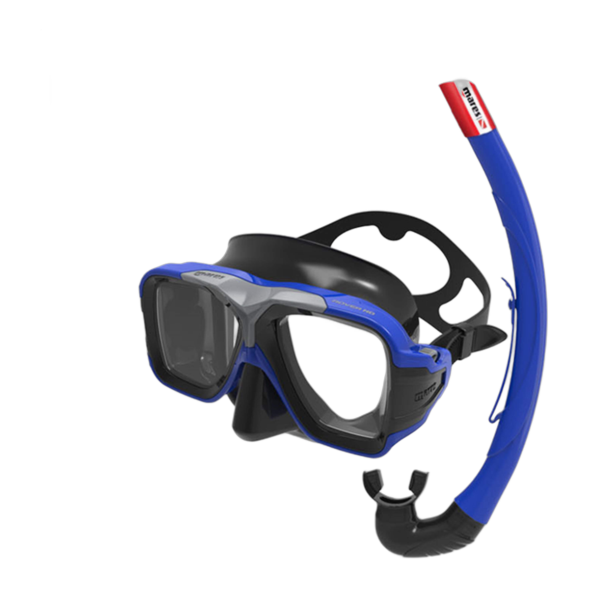 Mares DC Set Rover HD Masks & Snorkels (6 pcs) Diving Mask in Blue/GB/K - front view
