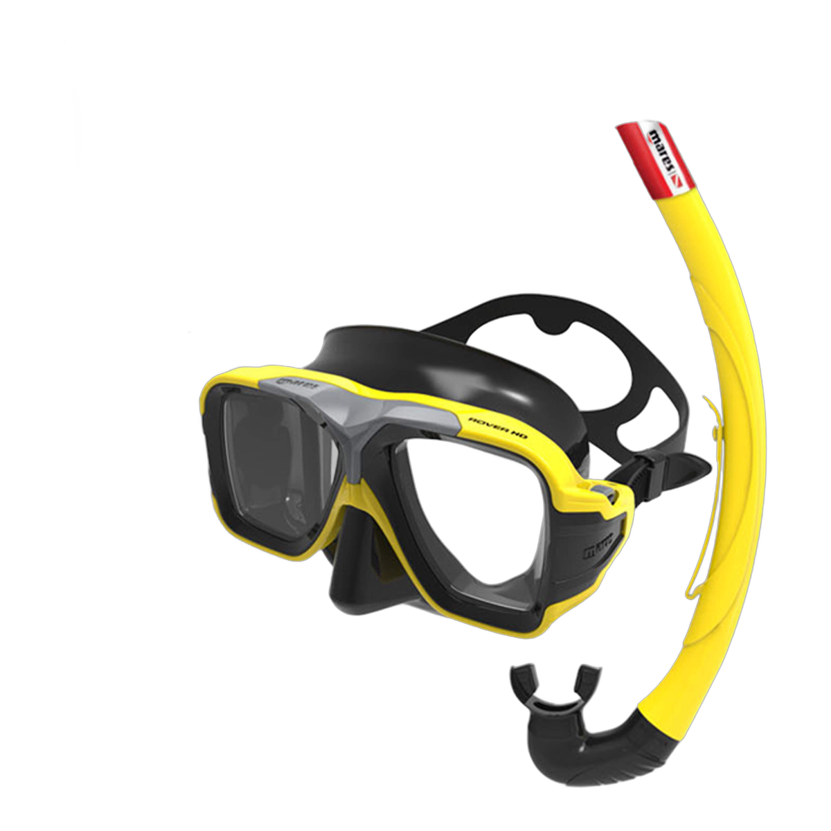 Mares DC Set Rover HD Masks & Snorkels (6 pcs) Diving Mask in Yellow/GB/K - front view