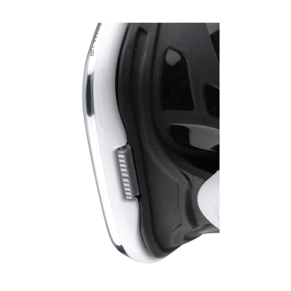 Mares Chroma Up Diving Mask in White/Black - lens release detail