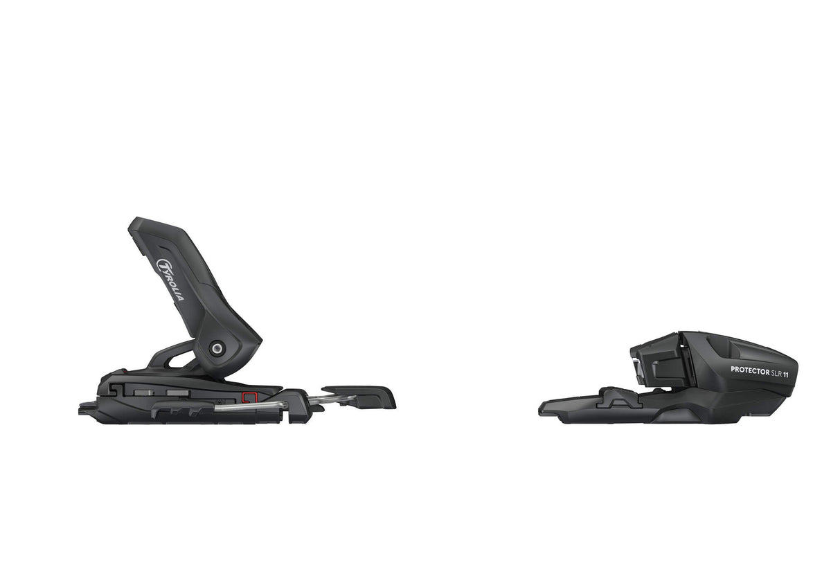 Tyrolia Protector SLR 11 GW Ski Bindings, Matte Black, 80 mm Brake in Black - right side view