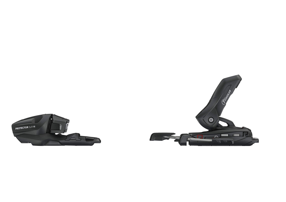 Tyrolia Protector SLR 11 GW Ski Bindings, Matte Black, 80 mm Brake in Black - left side view