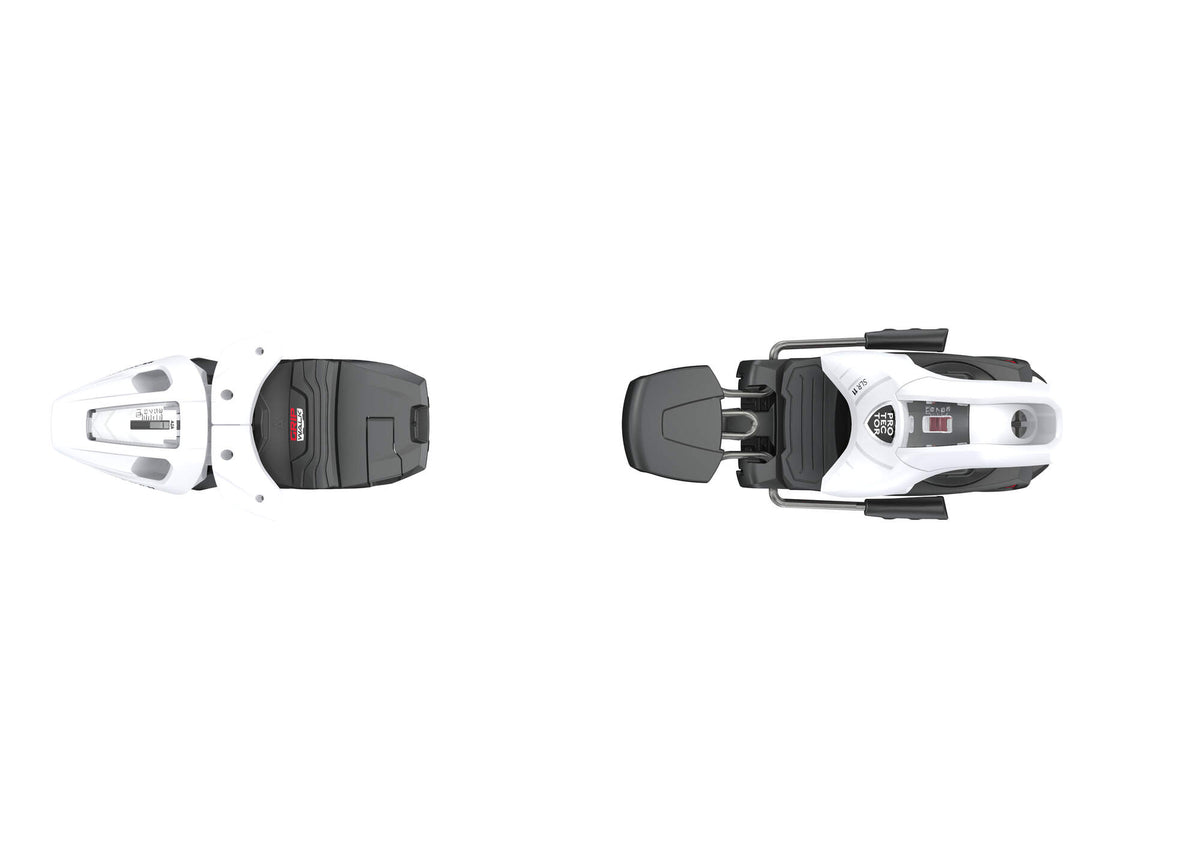 Tyrolia Protector SLR 11 GW Ski Bindings, Matte White, 80 mm Brake in White - top view