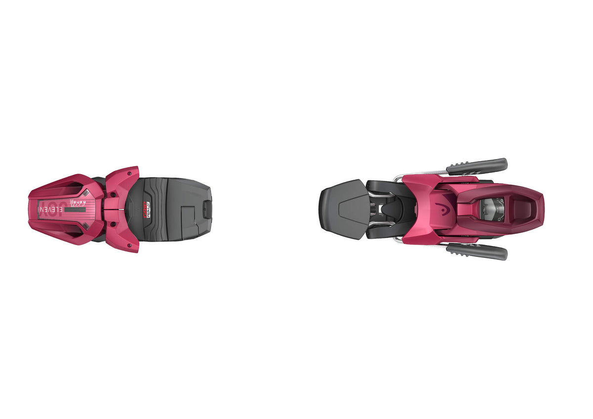 Tyrolia JOY 11 GW SLR Womens Ski Binding, Red/Dark Red, 90 mm Brake - top view