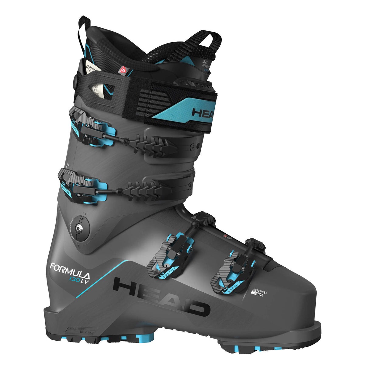 HEAD Formula 130 LV GW Ski Boots, Anthracite in Anthracite - side view