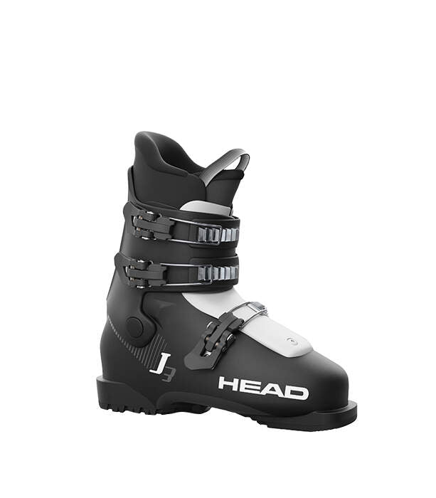 HEAD J 3 Junior Ski Boots, Black/White - side view