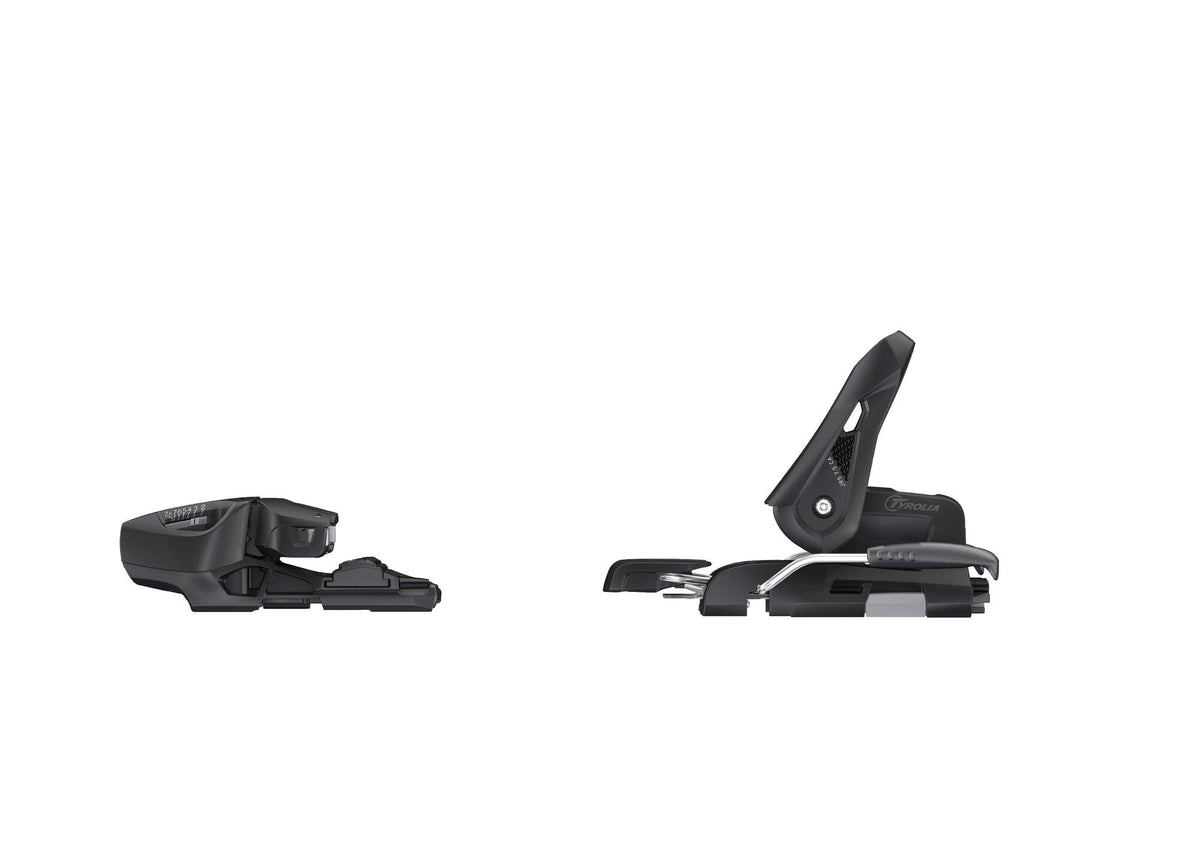 Tyrolia JRS 7.5 GW CA Junior Ski Bindings, Black/White, 90 mm Brake in Black - opposite side view