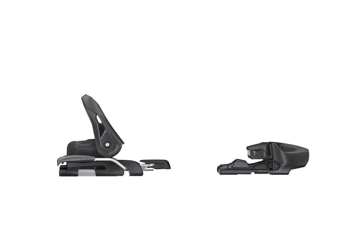 Tyrolia JRS 7.5 GW CA Junior Ski Bindings, Black/White, 90 mm Brake in Black - side view