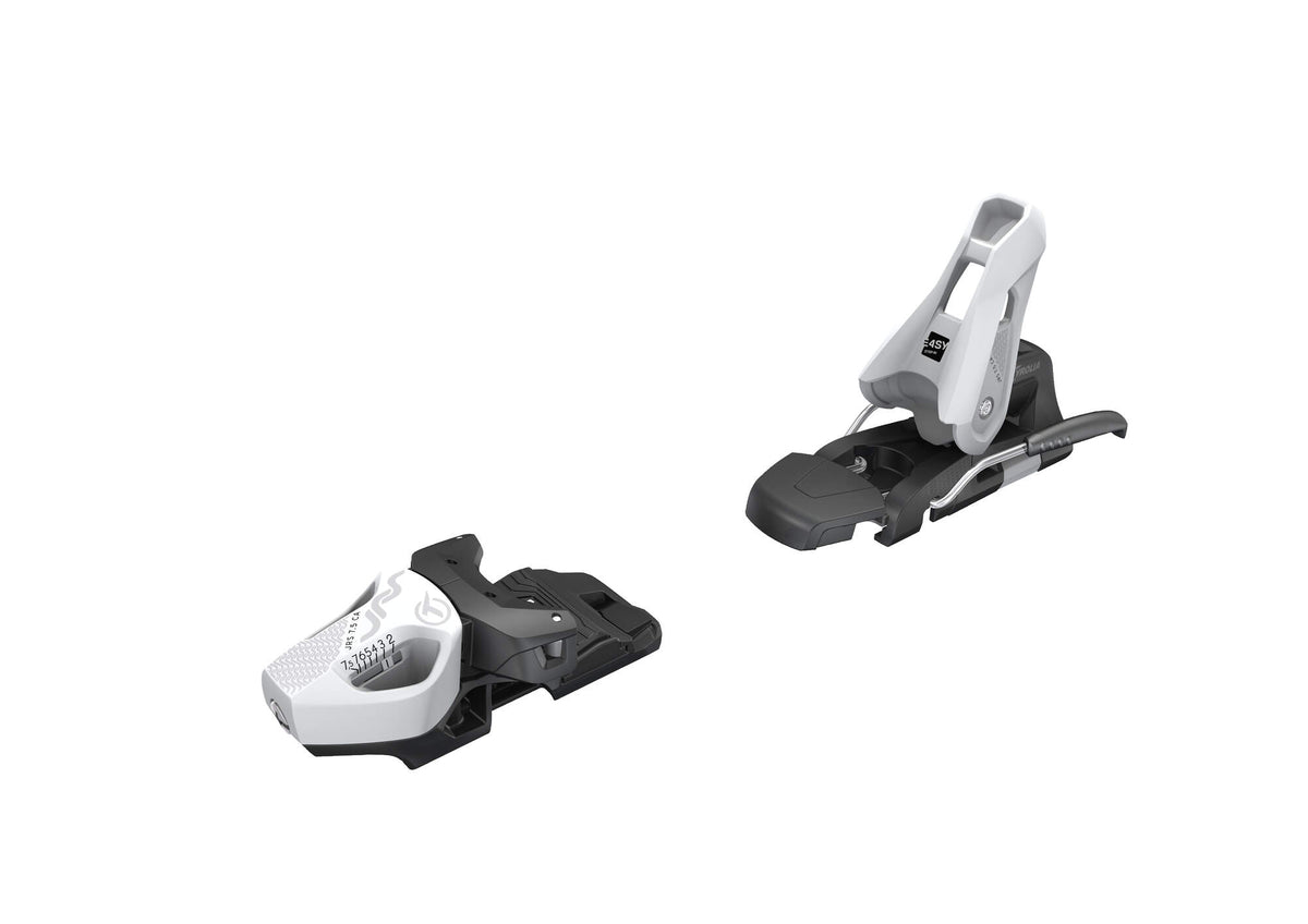 Tyrolia JRS 7.5 GW CA Junior Ski Binding, White/Black, 78 mm Brake - side view left