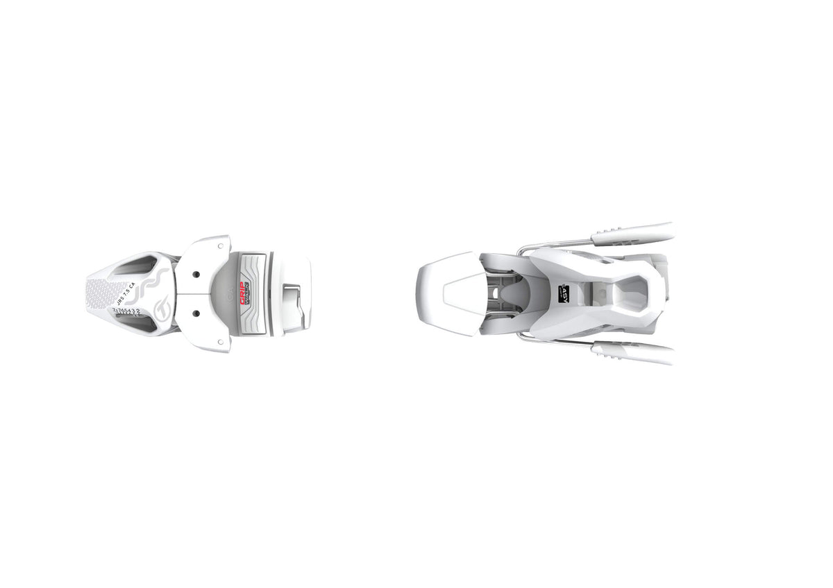 Tyrolia JRS 7.5 GW CA Junior Ski Bindings, White, 78 mm Brake in White - top view