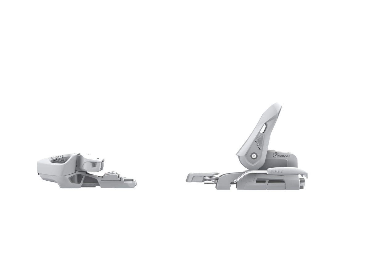 Tyrolia JRS 7.5 GW CA Junior Ski Bindings, White, 78 mm Brake in White - left side view