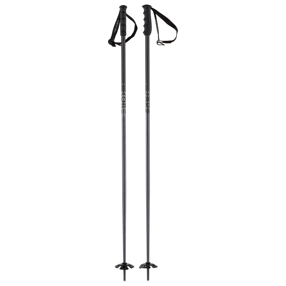 HEAD KORE Freeride Ski Poles, Black/Anthracite, 135 cm in Black - full view