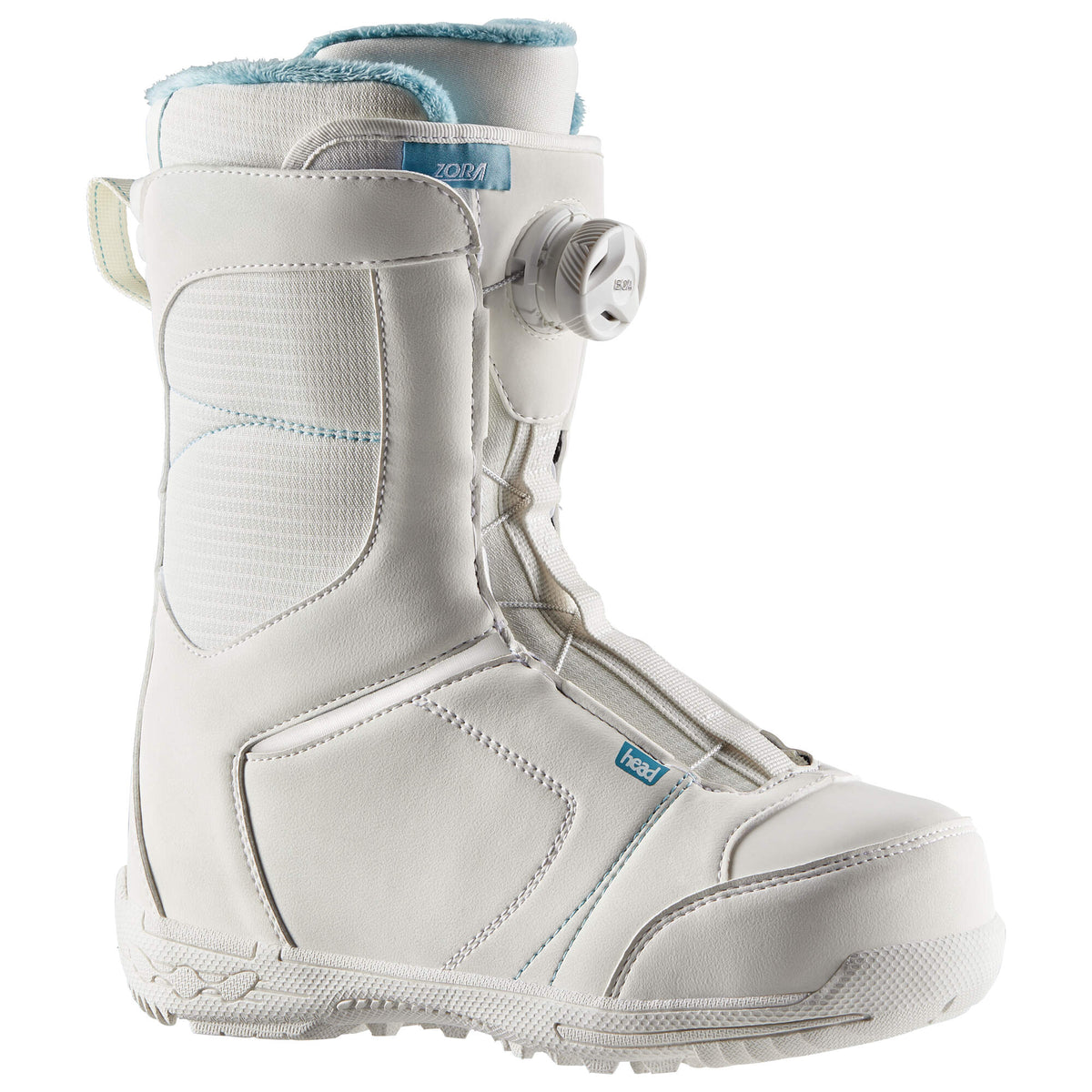 HEAD ZORA LYT BOA Womens Snowboard Boots, White, Mondo 23.0 - side view