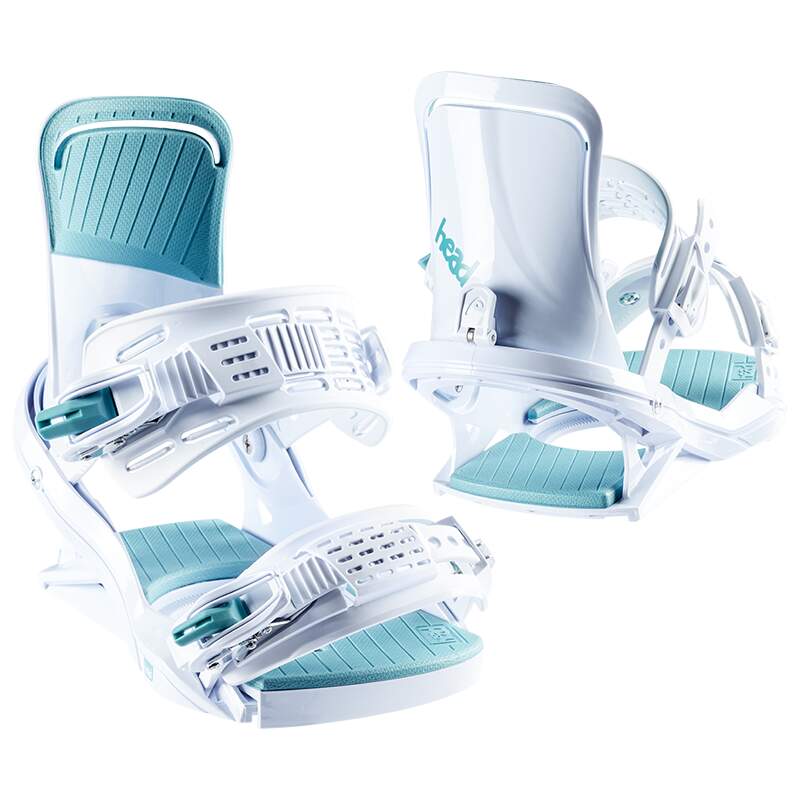 HEAD FX FAY I LYT Womens Snowboard Bindings, White, Size S in White - pair view