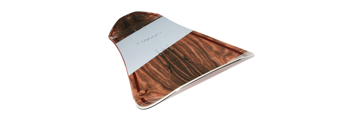 HEAD GAMECHANGER Snowboard, Directional Powder Cruiser in Brown - nose detail