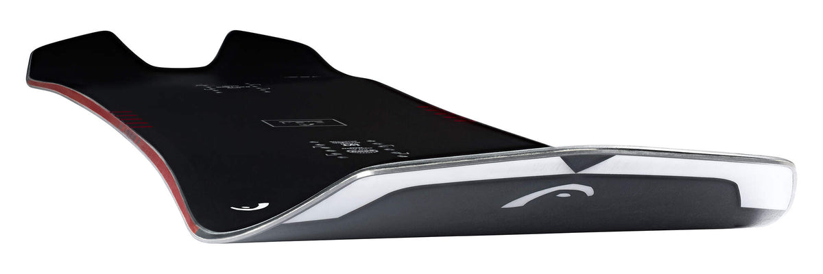 HEAD E.B.I. LYT Swallow Tail Snowboard, Black/Red in Black - profile view