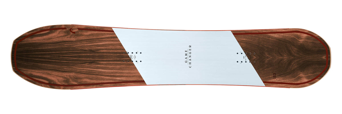 HEAD GAMECHANGER Snowboard, Directional Powder Cruiser in Brown - top view