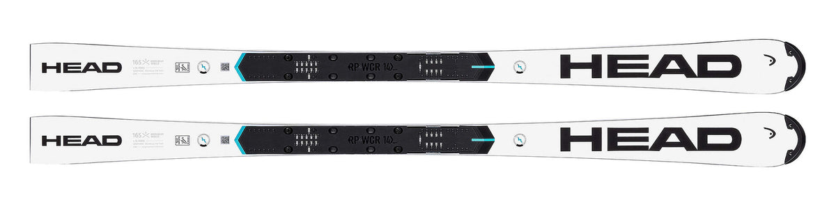 HEAD WCR e-SL Rebel FIS Slalom Race Skis, RP WCR 14 Plate, 156 cm - top view